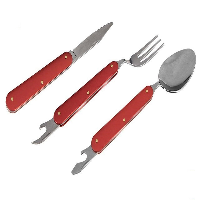 مجموعه قاشق و چنگال سفری کد PS_31 30 مجموعه 3 عددی