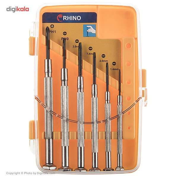 مجموعه 6 عددی پیچ گوشتی ساعتی رینو مدل RPT-350
