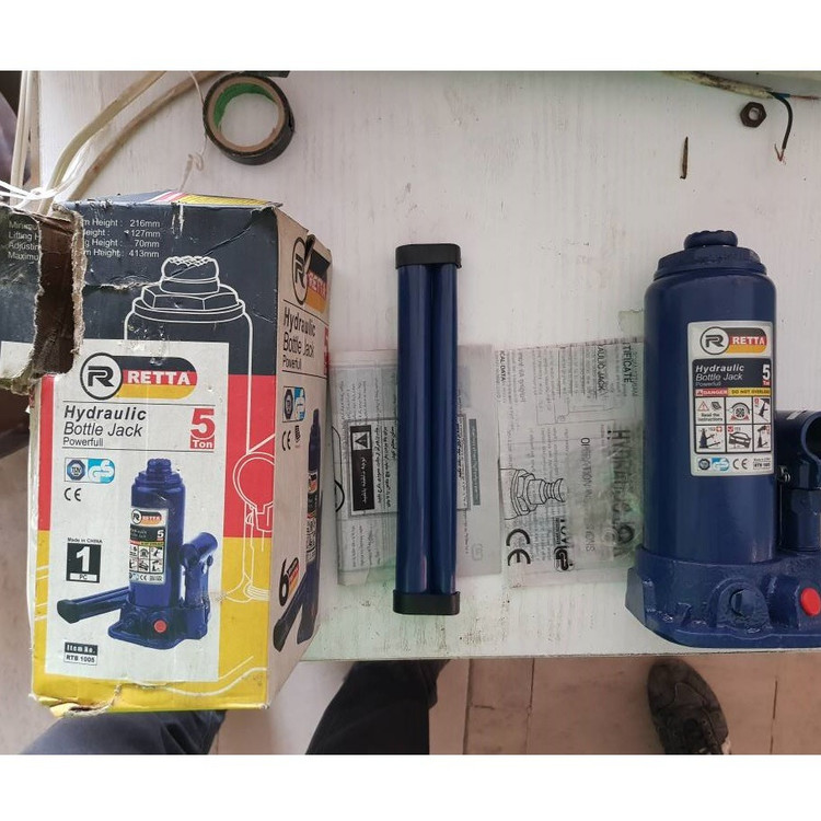 جک هیدرولیک خودرو رتتا مدل RTB-1005 ظرفیت 5 تن