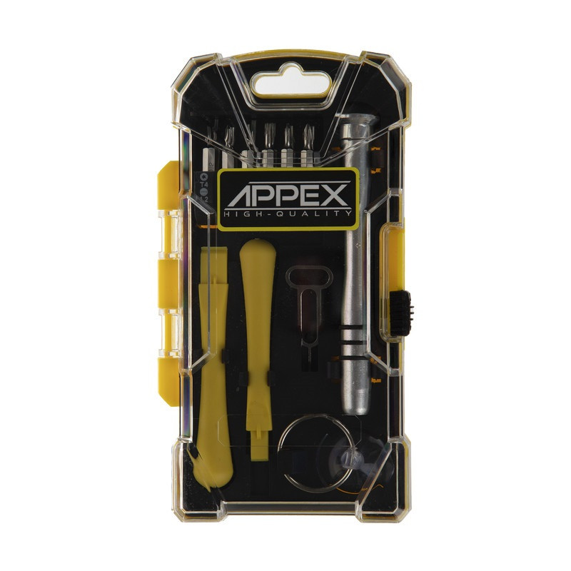 سری پیچ گوشتی موبایلی اپکس مدل APX-1417 بسته 17 عددی